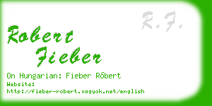 robert fieber business card